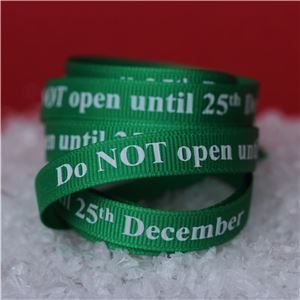 Wash Day Ribbon - Do NOT Open/ Elf Green